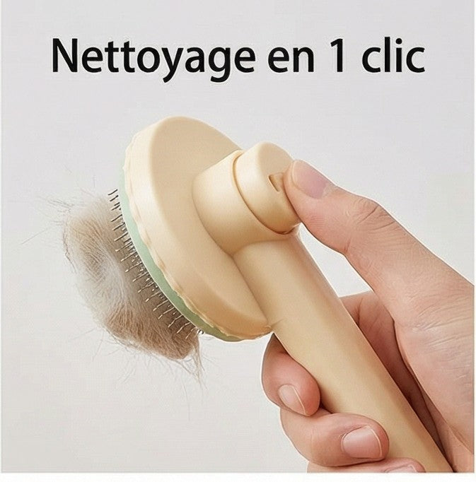 Peigne Autonettoyant Chat Chien – Brosse Anti-Poils