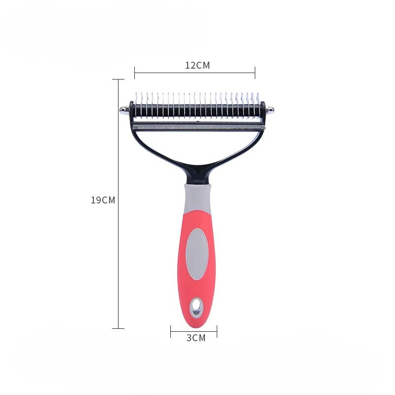 Outil Toilettage 2 en 1 Animaux – Brosse Anti-Poils