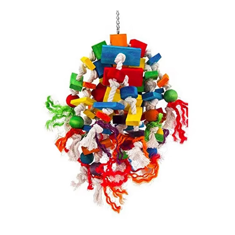 jouet à mâcher perroquet” Bird Toys Large Bird Chewing Toy Parrot Birds Toys Accessories Big Parrot Cage Bite Toy for African Grey Macaws Cockatoos